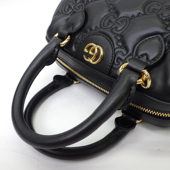 Gucci GG Matelasse Leather Bag Shoulder Handbag Black - Picture 5 of 6